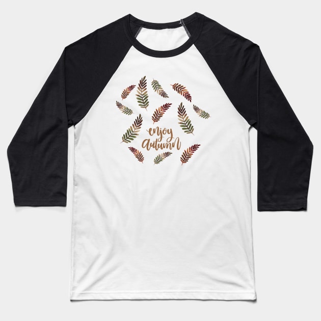 Happy Autumn Baseball T-Shirt by designsbycreation